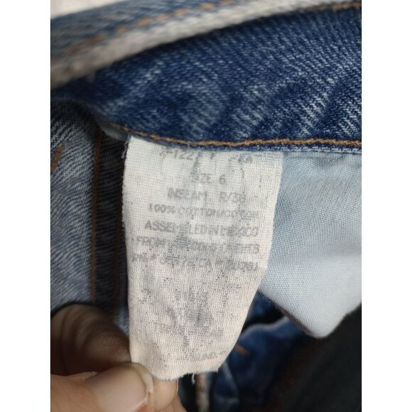 VTG Tommy Hilfiger Denim Mom Jeans Relaxed Fit High Rise Women's 6 Big Flag Logo - Picture 4 of 11